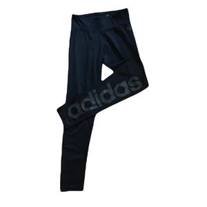 ADIDAS Linear Full-Length Black leggings, Size Small